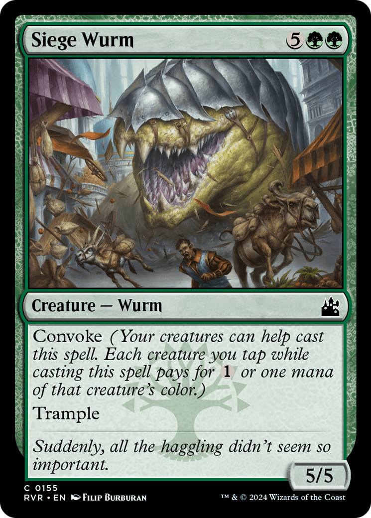 Siege Wurm [Ravnica Remastered] | PLUS EV GAMES 