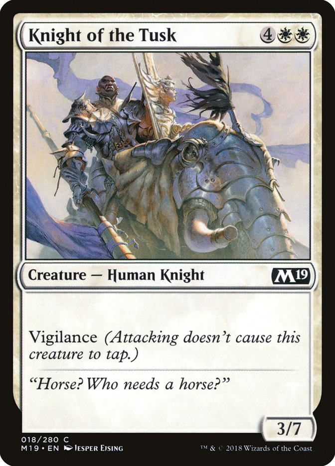 Knight of the Tusk [Core Set 2019] | PLUS EV GAMES 