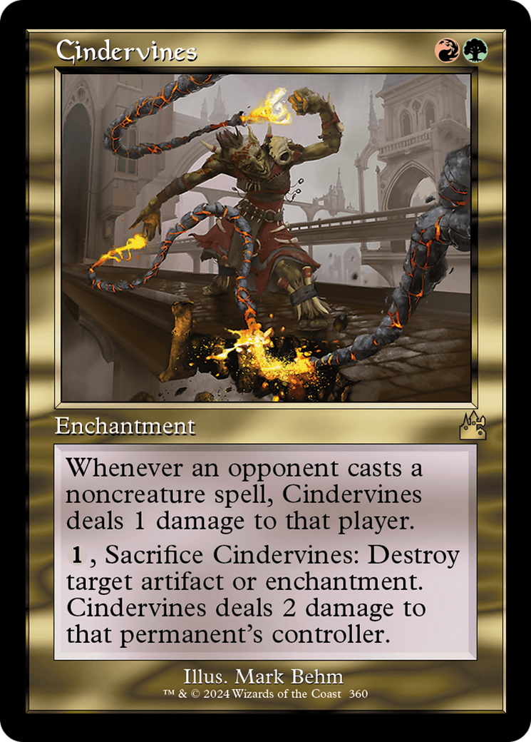 Cindervines (Retro Frame) [Ravnica Remastered] | PLUS EV GAMES 