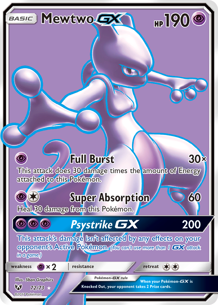 Mewtwo GX (72/73) [Sun & Moon: Shining Legends] | PLUS EV GAMES 