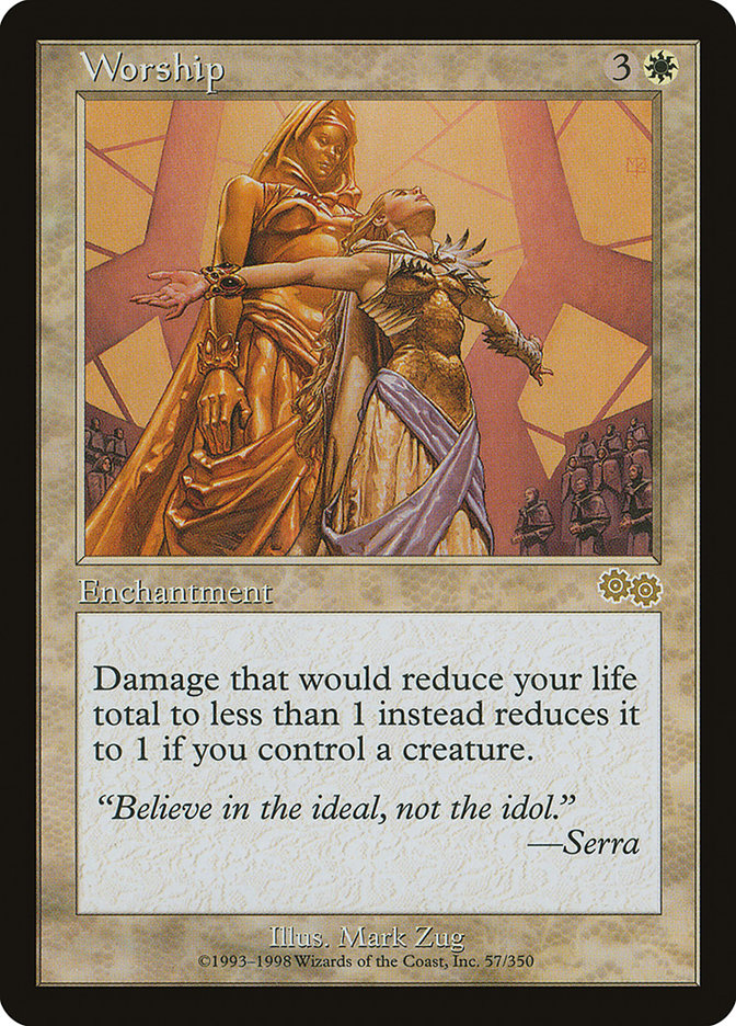 Worship [Urza's Saga] | PLUS EV GAMES 