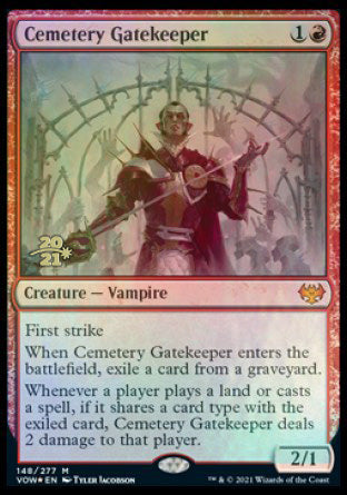 Cemetery Gatekeeper [Innistrad: Crimson Vow Prerelease Promos] | PLUS EV GAMES 