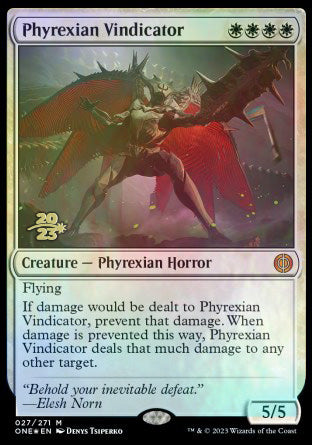 Phyrexian Vindicator [Phyrexia: All Will Be One Prerelease Promos] | PLUS EV GAMES 