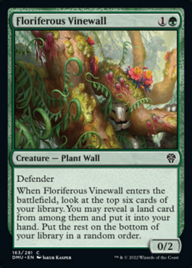 Floriferous Vinewall [Dominaria United] | PLUS EV GAMES 