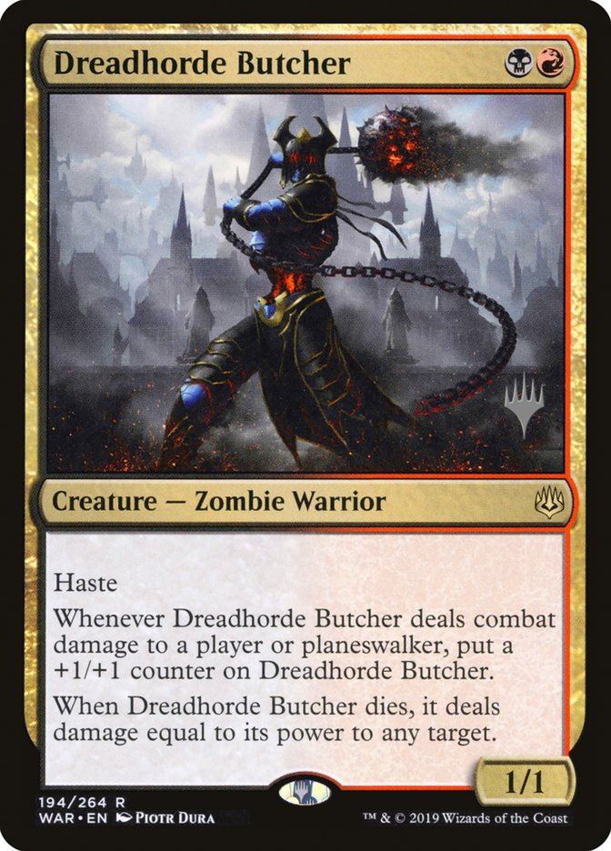 Dreadhorde Butcher (Promo Pack) [War of the Spark Promos] | PLUS EV GAMES 