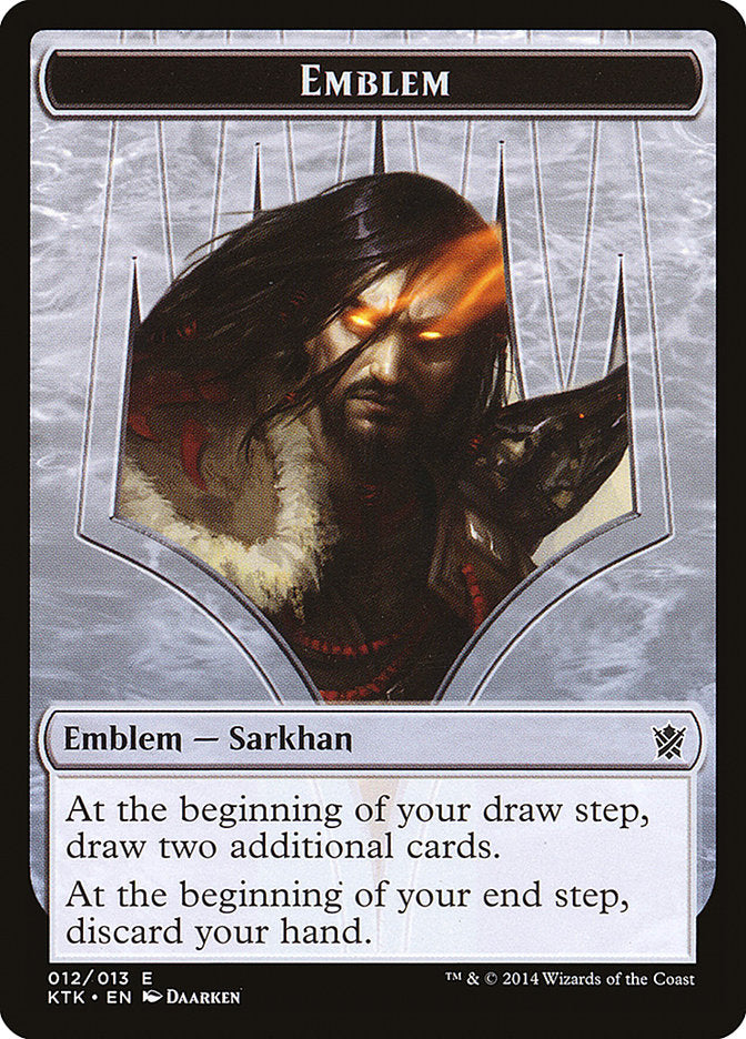 Sarkhan, the Dragonspeaker Emblem [Khans of Tarkir Tokens] | PLUS EV GAMES 