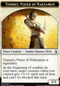 Temmet, Vizier of Naktamun // Zombie Token [Amonkhet Tokens] | PLUS EV GAMES 