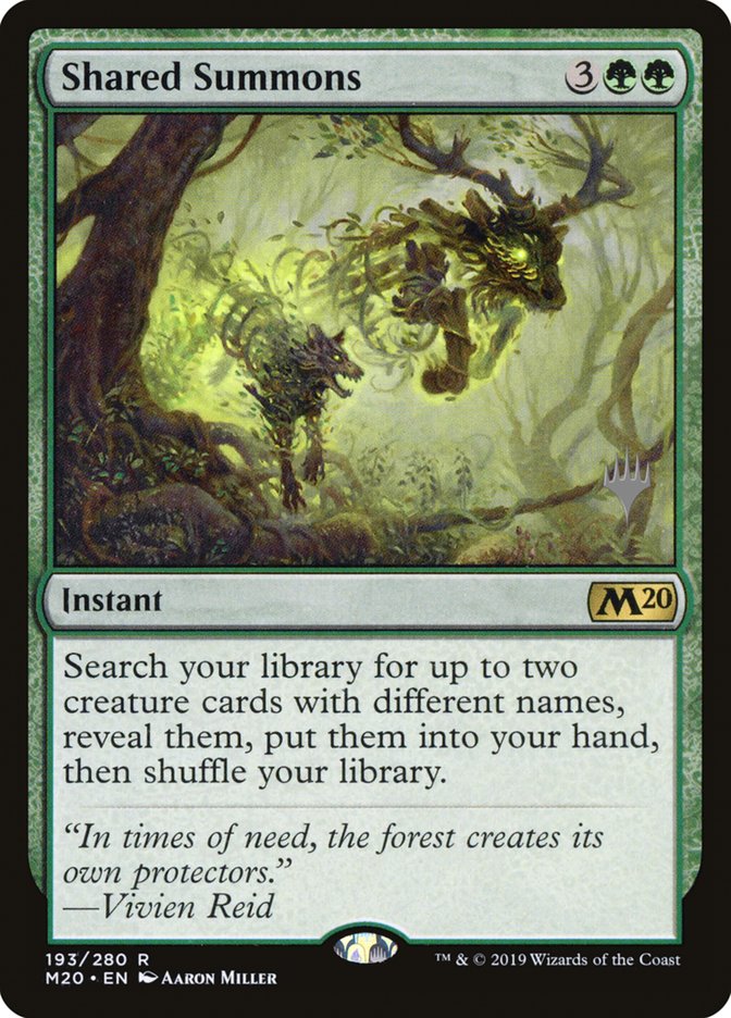 Shared Summons (Promo Pack) [Core Set 2020 Promos] | PLUS EV GAMES 