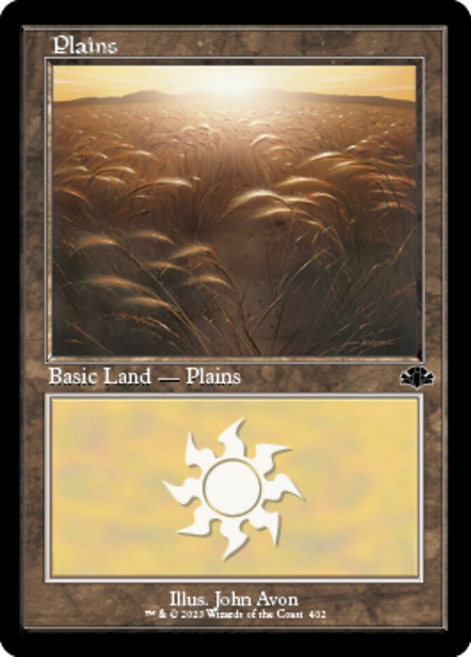 Plains (402) (Retro) [Dominaria Remastered] | PLUS EV GAMES 