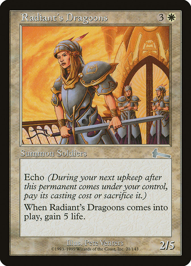 Radiant's Dragoons [Urza's Legacy] | PLUS EV GAMES 