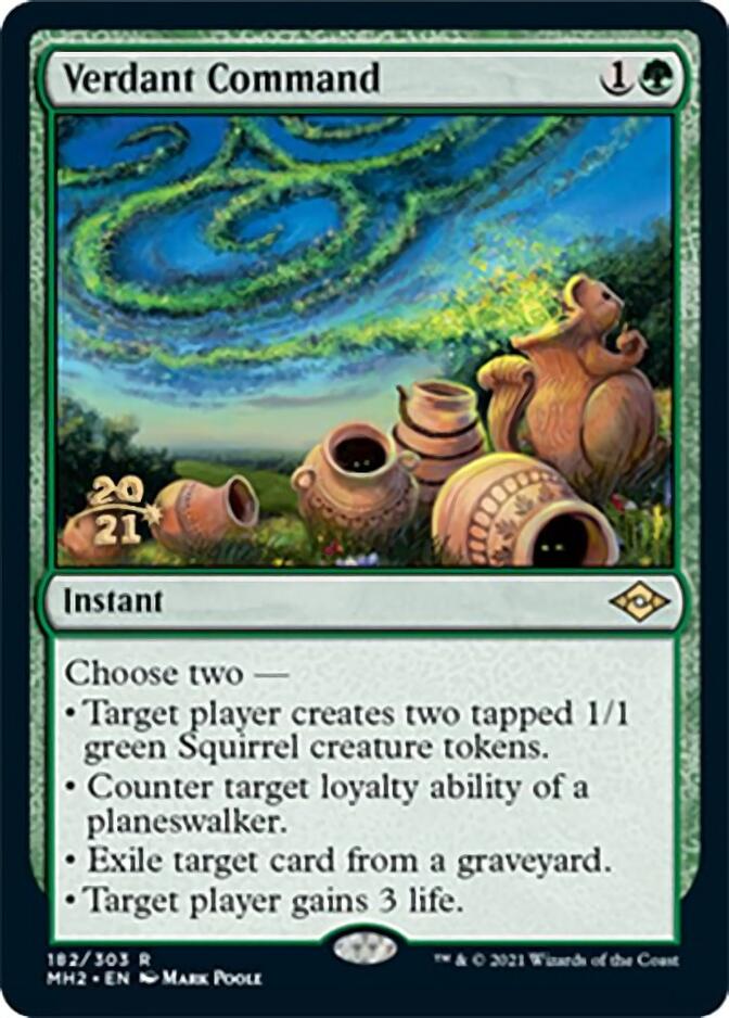 Verdant Command [Modern Horizons 2 Prerelease Promos] | PLUS EV GAMES 