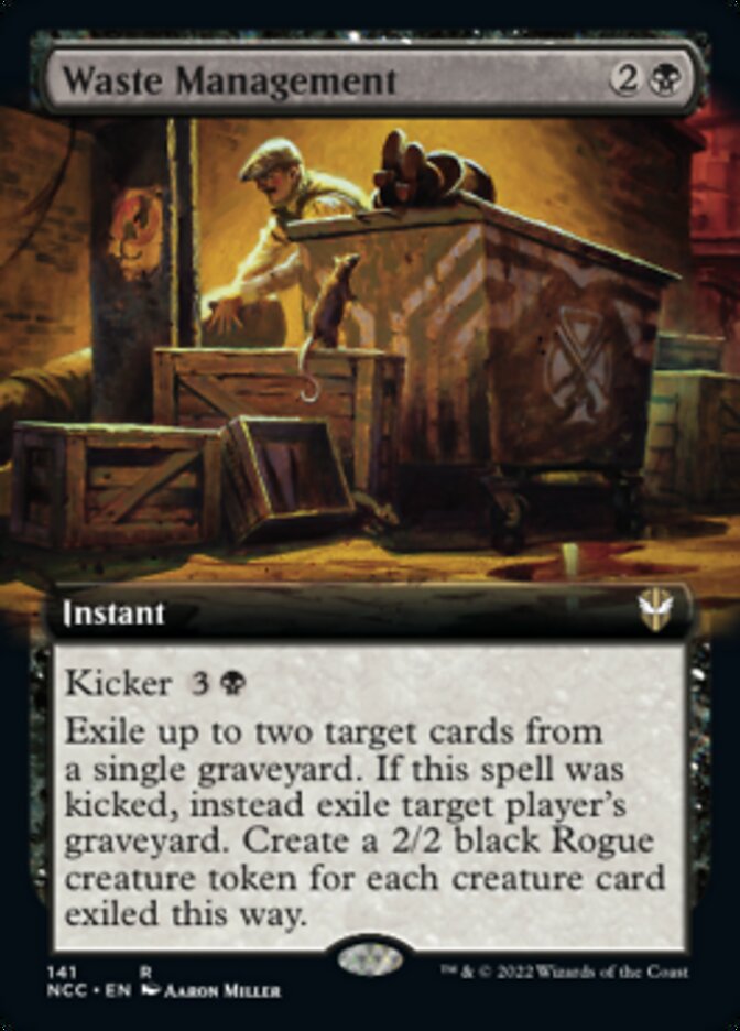 Waste Management (Extended Art) [Streets of New Capenna Commander] | PLUS EV GAMES 