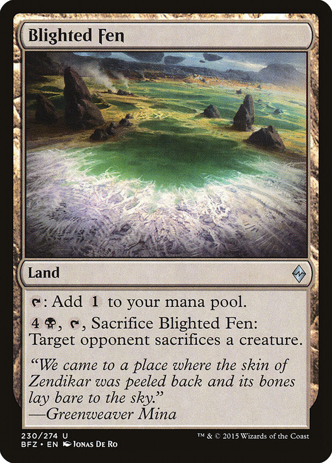 Blighted Fen [Battle for Zendikar] | PLUS EV GAMES 