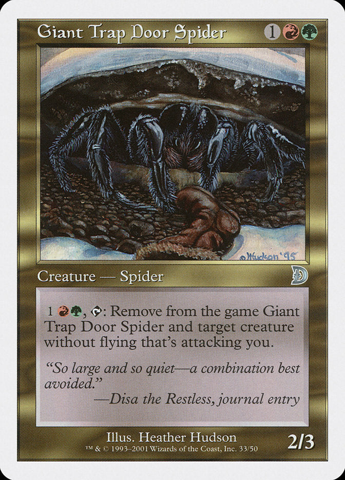 Giant Trap Door Spider [Deckmasters] | PLUS EV GAMES 