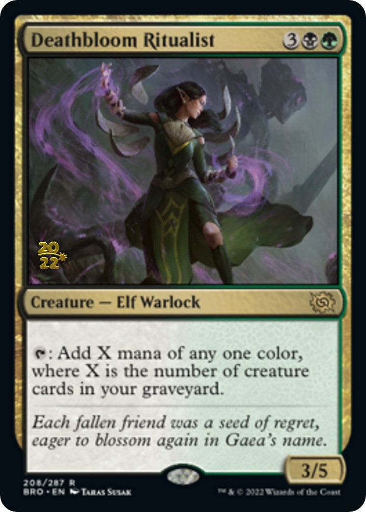 Deathbloom Ritualist [The Brothers' War: Prerelease Promos] | PLUS EV GAMES 