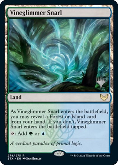 Vineglimmer Snarl (Promo Pack) [Strixhaven: School of Mages Promos] | PLUS EV GAMES 