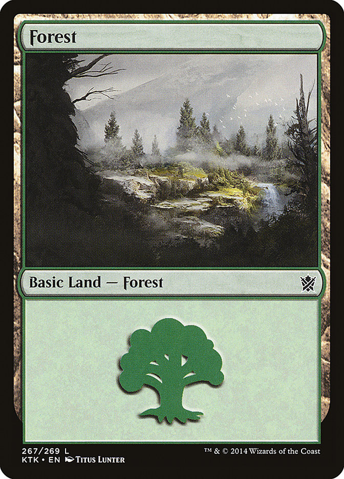 Forest (267) [Khans of Tarkir] | PLUS EV GAMES 