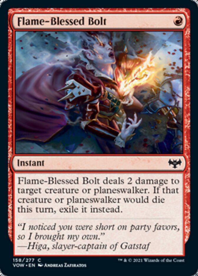 Flame-Blessed Bolt [Innistrad: Crimson Vow] | PLUS EV GAMES 