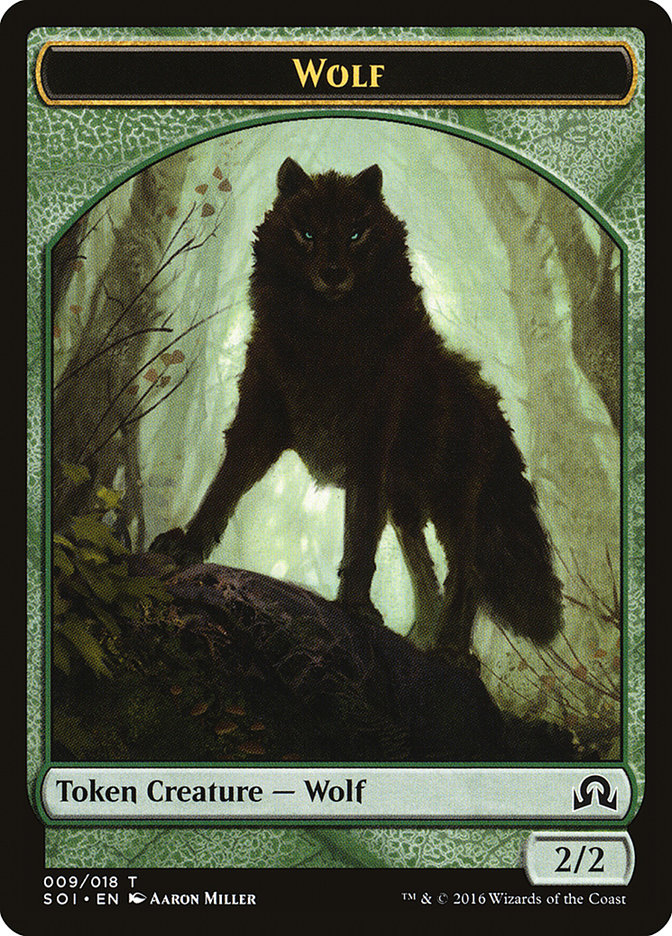 Wolf [Shadows over Innistrad Tokens] | PLUS EV GAMES 
