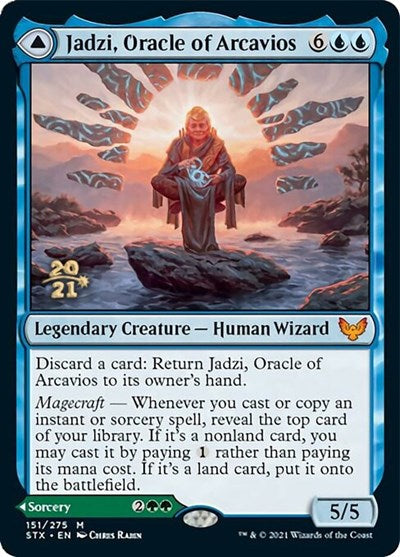 Jadzi, Oracle of Arcavios // Journey to the Oracle [Strixhaven: School of Mages Prerelease Promos] | PLUS EV GAMES 