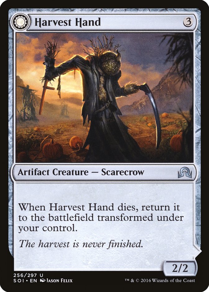 Harvest Hand // Scrounged Scythe [Shadows over Innistrad] | PLUS EV GAMES 