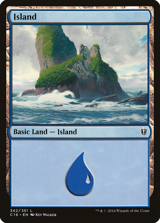 Island (342) [Commander 2016] | PLUS EV GAMES 