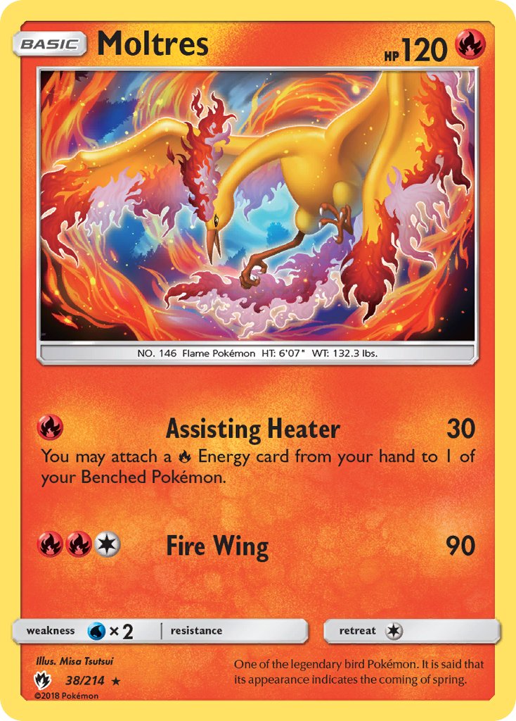 Moltres (Lets Play Eevee Cracked Ice Holo) (38/214) [Theme Deck Exclusives]