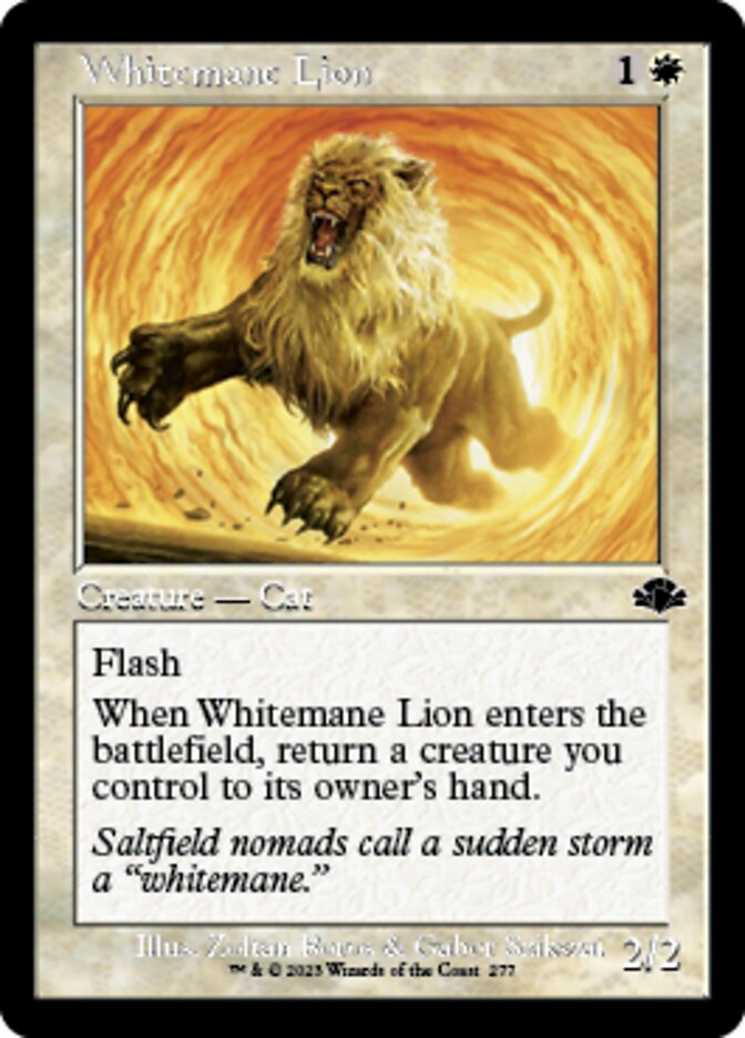 Whitemane Lion (Retro) [Dominaria Remastered] | PLUS EV GAMES 