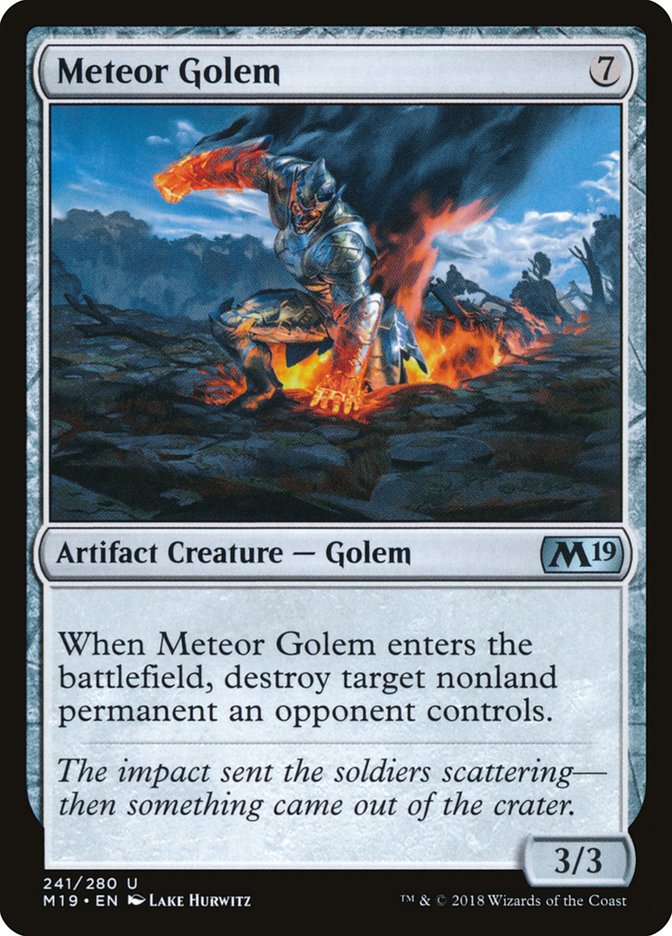 Meteor Golem [Core Set 2019] | PLUS EV GAMES 