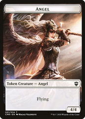 Angel // Salamander Warrior Token [Commander Legends Tokens] | PLUS EV GAMES 