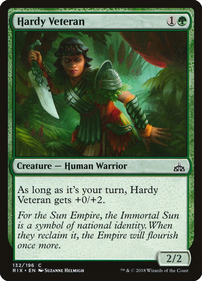 Hardy Veteran [Rivals of Ixalan] | PLUS EV GAMES 