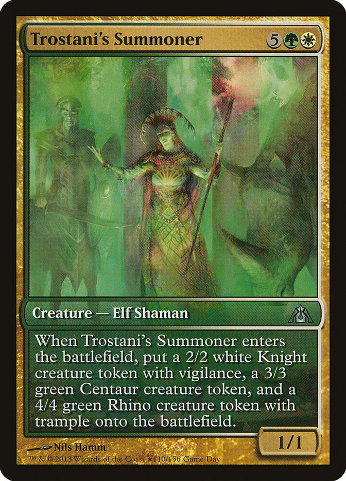 Trostani's Summoner (Game Day) [Dragon's Maze Promos] | PLUS EV GAMES 