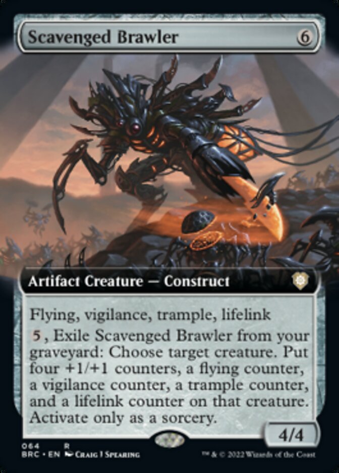 Scavenged Brawler (Extended Art) [The Brothers' War Commander] | PLUS EV GAMES 