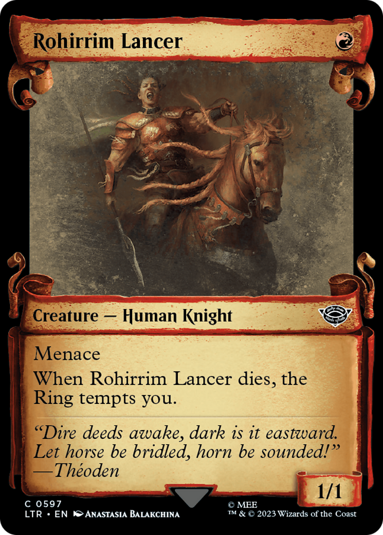 Rohirrim Lancer [The Lord of the Rings: Tales of Middle-Earth Showcase Scrolls] | PLUS EV GAMES 