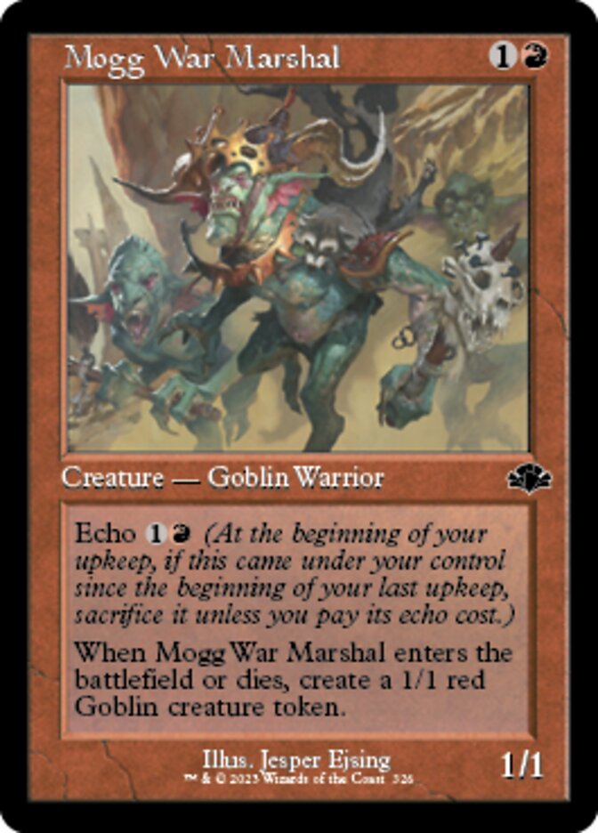 Mogg War Marshal (Retro) [Dominaria Remastered] | PLUS EV GAMES 