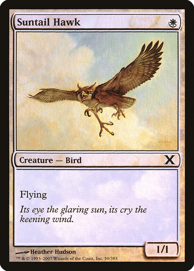 Suntail Hawk (Premium Foil) [Tenth Edition] | PLUS EV GAMES 