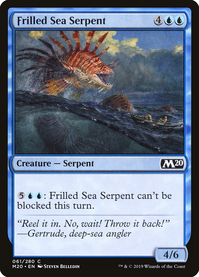 Frilled Sea Serpent [Core Set 2020] | PLUS EV GAMES 