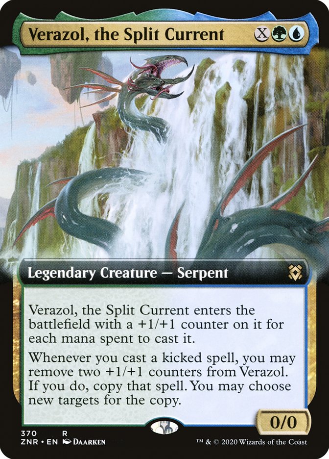 Verazol, the Split Current (Extended) [Zendikar Rising Extended Art] | PLUS EV GAMES 