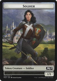 Soldier // Dinosaur Double-Sided Token [Game Night 2019 Tokens] | PLUS EV GAMES 