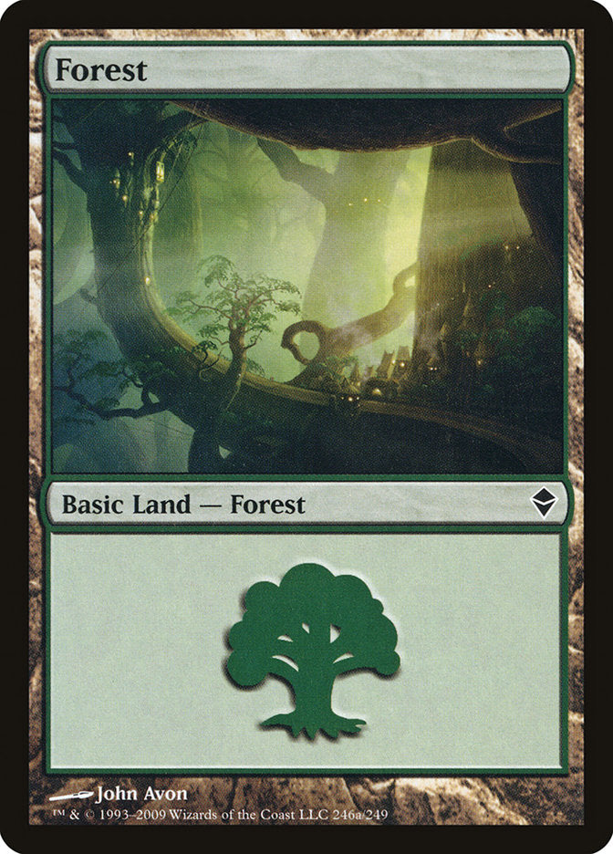 Forest (246a) [Zendikar] | PLUS EV GAMES 