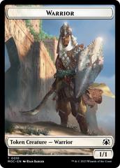 Warrior // Elspeth, Sun's Champion Emblem Double-Sided Token [March of the Machine Commander Tokens] | PLUS EV GAMES 