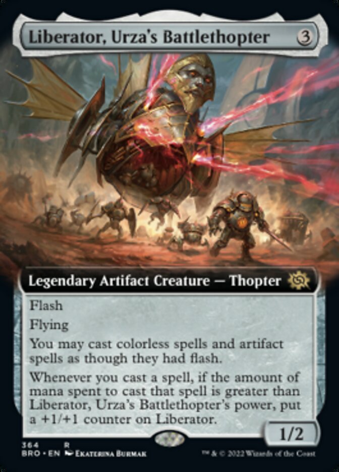 Liberator, Urza's Battlethopter (Extended Art) [The Brothers' War] | PLUS EV GAMES 