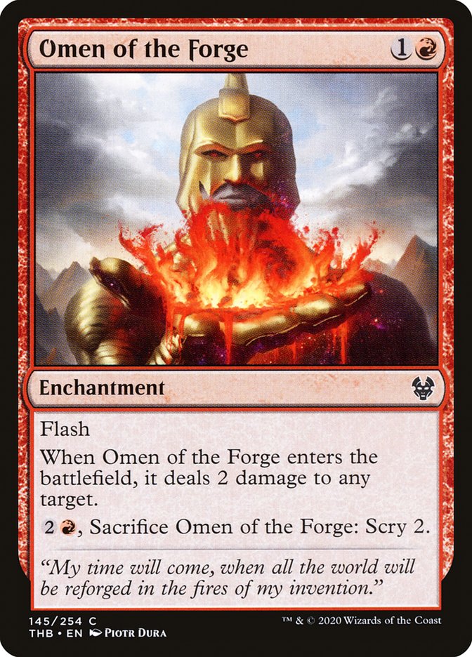 Omen of the Forge [Theros Beyond Death] | PLUS EV GAMES 