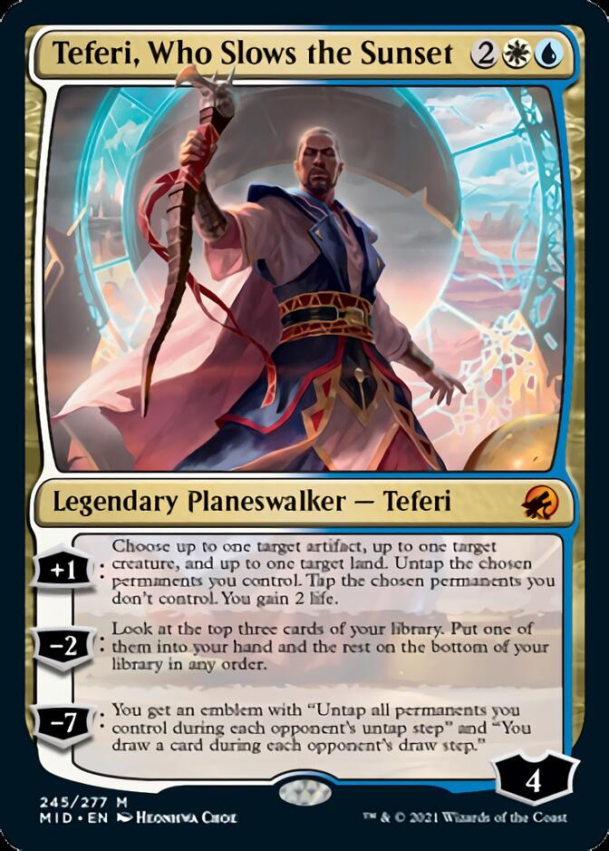 Teferi, Who Slows the Sunset [Innistrad: Midnight Hunt] | PLUS EV GAMES 