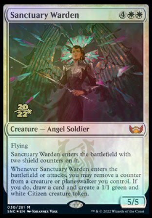 Sanctuary Warden [Streets of New Capenna Prerelease Promos] | PLUS EV GAMES 