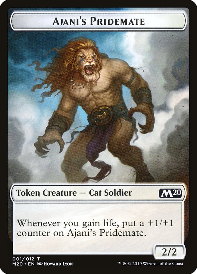 Ajani's Pridemate [Core Set 2020 Tokens] | PLUS EV GAMES 