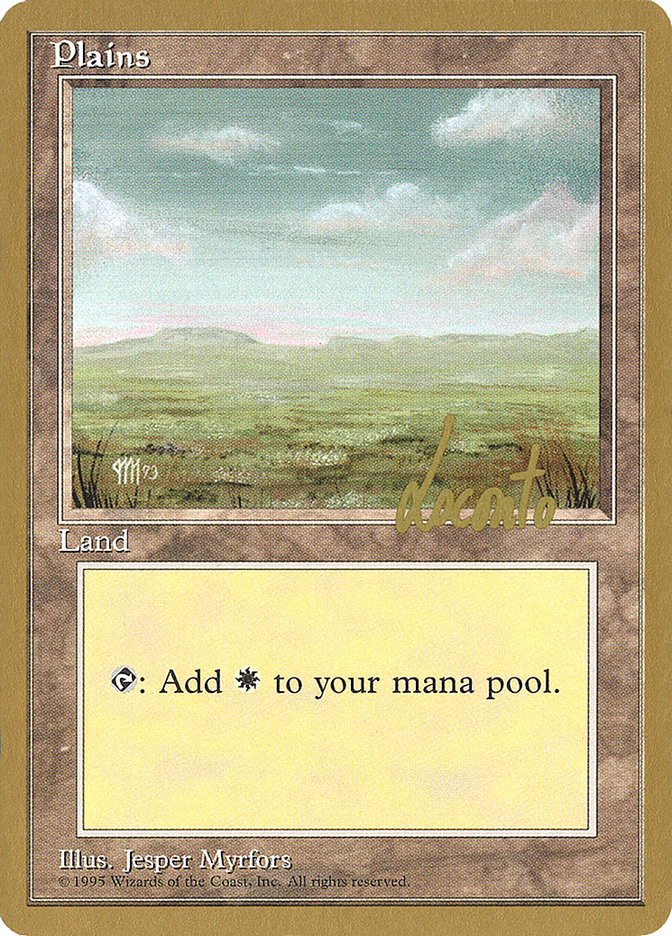 Plains (ml364) (Michael Loconto) [Pro Tour Collector Set] | PLUS EV GAMES 