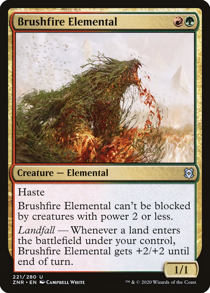 Brushfire Elemental [Zendikar Rising] | PLUS EV GAMES 