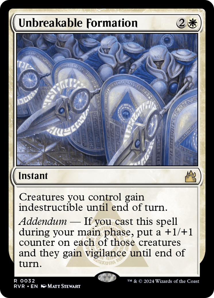 Unbreakable Formation [Ravnica Remastered] | PLUS EV GAMES 