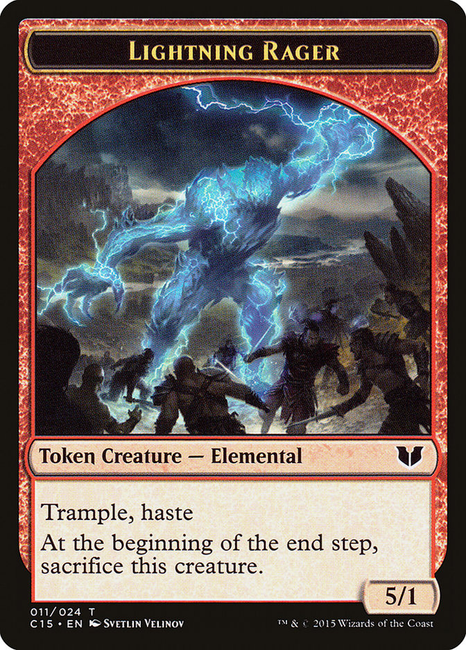 Lightning Rager // Lightning Rager Double-Sided Token [Commander 2015 Tokens] | PLUS EV GAMES 